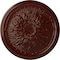 Ekena Millwork Luton Ceiling Medallion (Fits Canopies up to 1 1/8"), 15 3/4"OD x 5/8"P, Brushed Mahogany CM16LUBMF - alternate 1